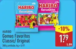 ALDI HARIBO Gomas Favoritos Classic/ Original promoção