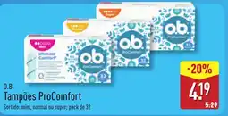 ALDI O.B Tampões ProComfort promoção