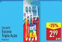 ALDI COLGATE Escova Tripla Ação promoção