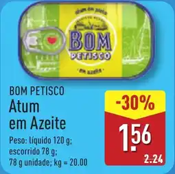 ALDI BOM PETISCO Atum em Azeite promoção