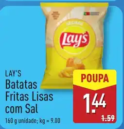 ALDI LAY'S Batatas Fritas Lisas com Sal promoção