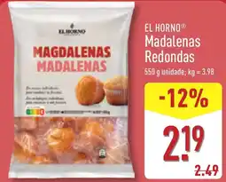 ALDI EL HORNO Madalenas Redondas promoção