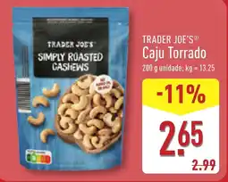 ALDI TRADER JOE'S Caju Torrado promoção