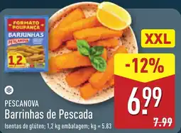 ALDI PESCANOVA Barrinhas de Pescada promoção
