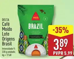 ALDI DELTA Café Moído Lote Origens Brasil promoção