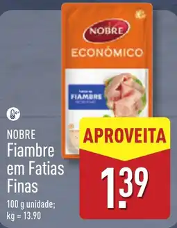 ALDI NOBRE Fiambre em Fatias Finas promoção