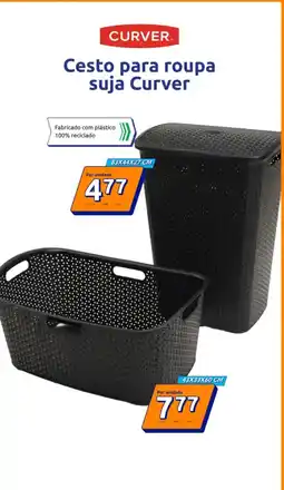Action Cesto para roupa suja Curver 83X44X27 CM promoção