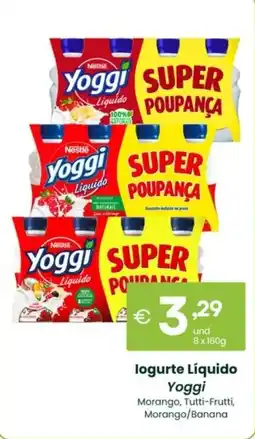 Roque Supermercados logurte Líquido Yoggi promoção
