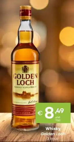 Roque Supermercados Whisky Golden Loch 3 Anos promoção