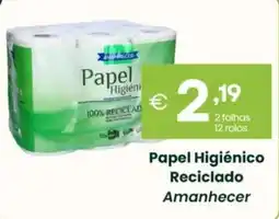 Roque Supermercados Papel Higiénico Reciclado Amanhecer promoção