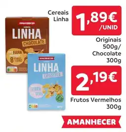 Amanhecer Cereais Linha Frutos Vermelhos promoção