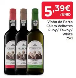 Amanhecer Vinho do Porto Cálem Velhotes Ruby/Tawny/ White promoção
