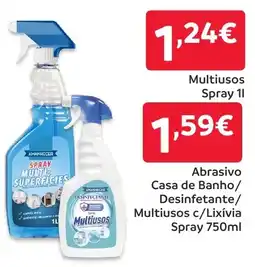 Amanhecer Abrasivo Casa de Banho/ Desinfetante/ Multiusos c/Lixívia Spray promoção