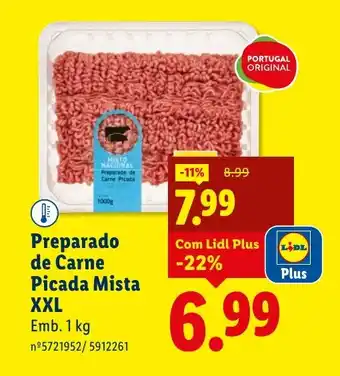 Preparado de Carne Picada Mista XXL