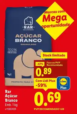 Lidl Rar Açúcar Branco promoção