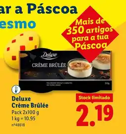 Lidl Deluxe Crème Brûlée promoção