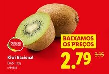 Lidl Kiwi Nacional promoção