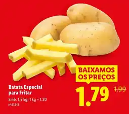 Lidl Batata Especial para Fritar promoção
