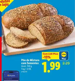 Lidl Pão de Mistura com Sementes Unid. promoção