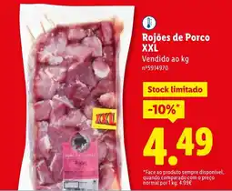 Lidl Rojões de Porco XXL promoção