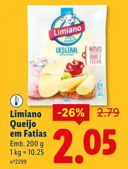 Lidl Limiano Queijo em Fatias promoção