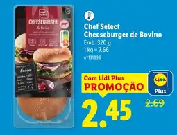Lidl Chef Select Cheeseburger de Bovino promoção