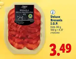 Lidl Deluxe Bresaola I.G.P. promoção