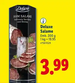 Lidl Deluxe Salame promoção