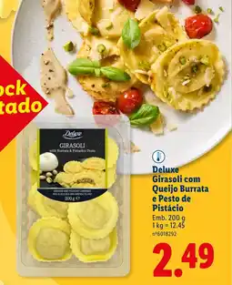 Lidl Deluxe Girasoli com Queijo Burrata e Pesto de Pistácio promoção