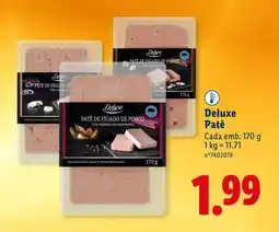 Lidl Deluxe Patê promoção