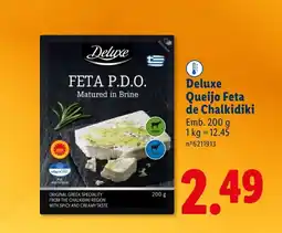 Lidl Deluxe Queijo Feta de Chalkidiki promoção