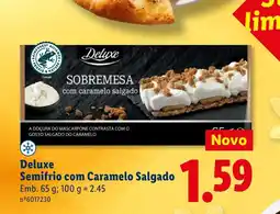 Lidl Deluxe Semifrio com Caramelo Salgado promoção