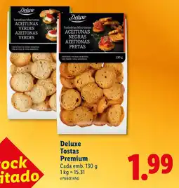 Lidl Deluxe Tostas Premium Cada promoção