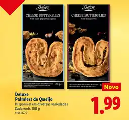 Lidl Deluxe Palmiers de Queijo promoção