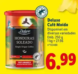 Lidl Deluxe Café Moído promoção
