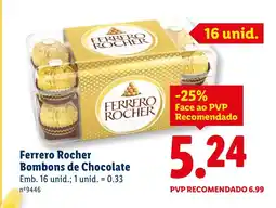Lidl Ferrero Rocher Bombons de Chocolate promoção