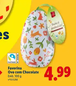 Lidl Favorina Ovo com Chocolate promoção