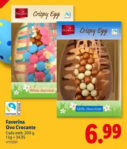 Lidl Favorina Ovo Crocante Cada promoção
