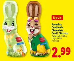 Lidl Favorina Coelho de Chocolate Cool/Clássico Cada promoção