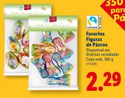 Lidl Favorina Figuras de Páscoa promoção