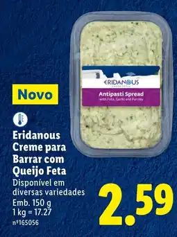 Lidl Eridanous Creme para Barrar com Queijo Feta promoção