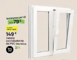Leroy Merlin Janela oscilobatente de PVC 100x100cm promoção