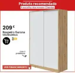 Leroy Merlin Roupeiro Garonal 120x50x200cm promoção