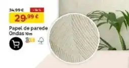 Leroy Merlin Papel de parede Ondas 10cm promoção