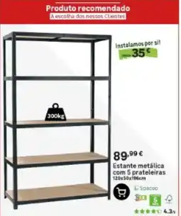 Leroy Merlin Estante metálica com 5 prateleiras promoção