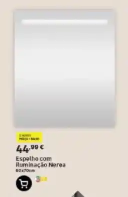 Leroy Merlin Espelho com iluminação Nerea 60x70cm promoção