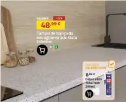Leroy Merlin Tampo de bancada em aglomerado Gala promoção