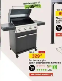 Leroy Merlin Barbecue a gás com 4 queimadores Kenton II promoção