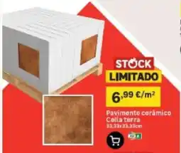 Leroy Merlin Pavimento cerâmico Cella terra promoção