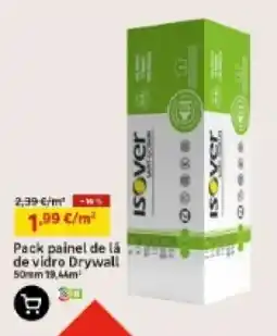 Leroy Merlin Pack painel de lá de vidro Drywall promoção